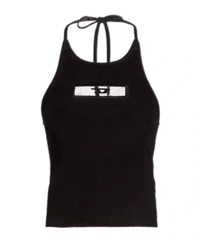 Diesel Halter Top In Black