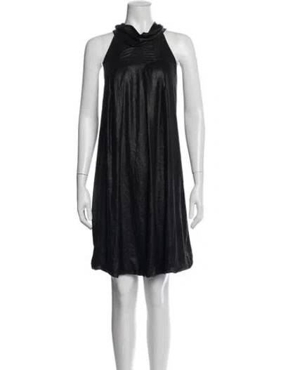Pre-owned Diesel Halterneck Mini Dress In Blue