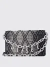 Diesel Quilted Rectangular Shoulder Bag Strap In Black