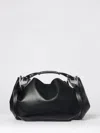 Diesel Leather Knot D Structured Handbag Top Handle In Black