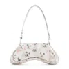 Diesel Gaming Controller-inspired White Polyurethane Handbag In Multi