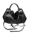 Diesel Leather Knot D Structured Handbag Top Handle In Black
