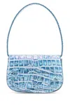 Diesel Croco-embossed Leather 1dr Shoulder Bag