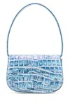 Diesel Croco-embossed Leather 1dr Shoulder Bag In Multicoloured