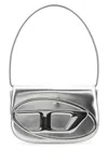 Diesel Women 1dr Mirror Leather Shoulder Bag In Silver