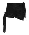 Diesel Hanging Short Skirt And Shorts In Black