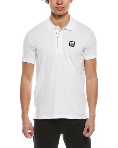 Diesel Smith Off Polo Shirt In White
