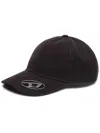 Diesel Mens 9xx C-plak Logo-embellished Cotton Baseball Cap In Black