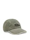 Diesel C-ball-utlt Distressed Baseball Cap In Green