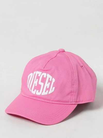 Diesel Hat  Kids Colour Pink