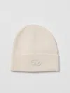 Diesel K-coder-fully B Logo Embroidered Beanie In Neutral