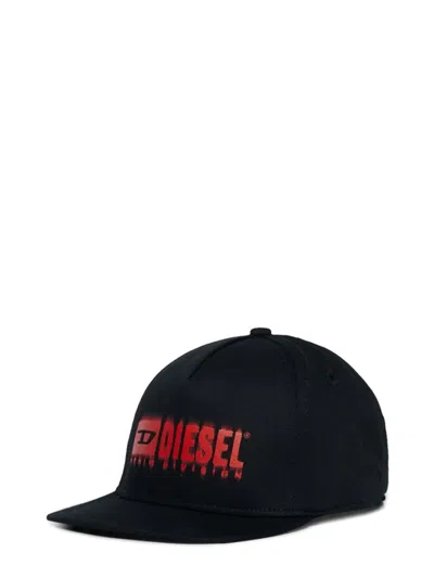 Diesel Hat With Visor In Black