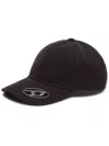Diesel Mens 9xx C-plak Logo-embellished Cotton Baseball Cap In Black