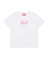 Diesel Heart-print Cotton T-shirt In White