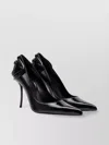 Diesel Heel Detail Pointed Toe Stiletto Pumps