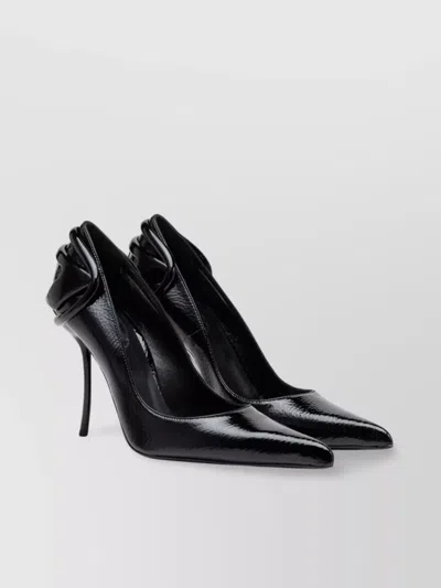 DIESEL HEEL DETAIL POINTED TOE STILETTO PUMPS