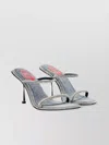 Diesel Heel Sandals Crystal Embellishment