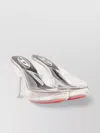 Diesel Heel Sandals With Transparent Platform Sole