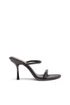 Diesel Heeled Mules In Crystal Denim In Black