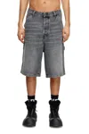 DIESEL HEMP DENIM UTILITY SHORTS