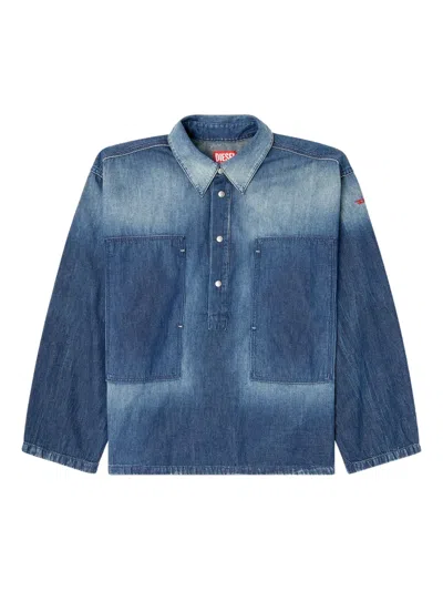 DIESEL HENLEY BUTTONED SHIRT