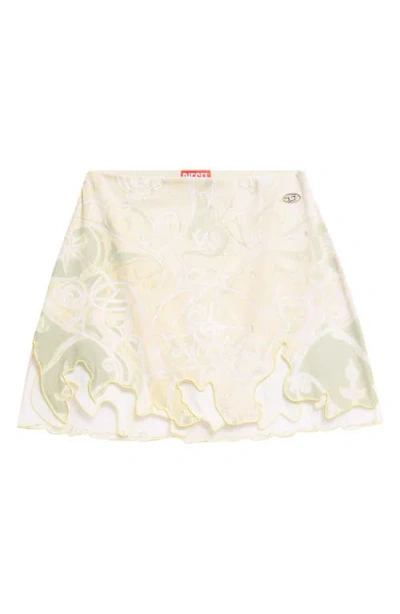 Diesel ® Heraldic Print Miniskirt