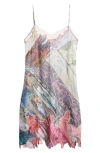 Diesel ® Heraldic Print Slipdress In Multi