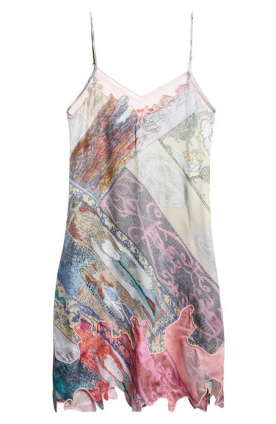 Diesel ® Heraldic Print Slipdress In Multi