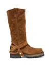 Diesel High And Low Texan Biker Boot In Brown