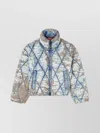 Diesel W-kons Down Jacket With Distressed Effect In Multi