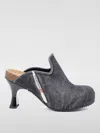 Diesel D-woodstock W 80mm Denim Mules In Schwarz