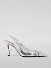 DIESEL HIGH HEEL SHOES DIESEL WOMAN COLOR SILVER,F33593061