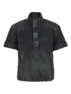 Diesel Black Jacket With Short-sleeve And Distressed Effect In Fabric Man In Black