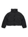 Diesel Giacca Imbottita Puffy Con Finishing Opaco In Black