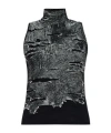 Diesel High-necked Vest In Black