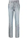 Diesel High-rise Slim-fit Jeans In Blau