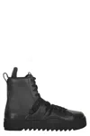 Diesel Ankle High-top Sneakers In Black