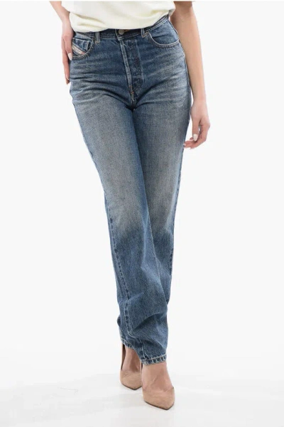 Diesel High Waist 1956 D-tulip Regular Fit Jeans 19cm In Blue