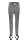 Diesel High-waisted Jeans In Gray