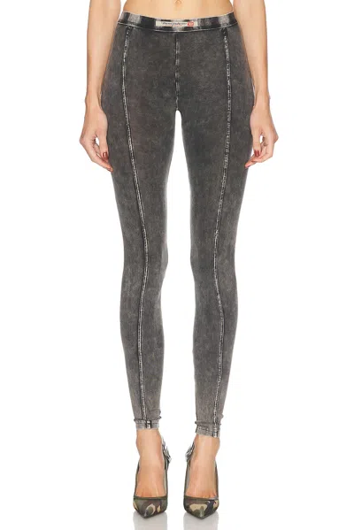 Diesel High Waisted Legging In Black