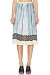 Diesel O-neiric Printed Midi Skirt In Blue