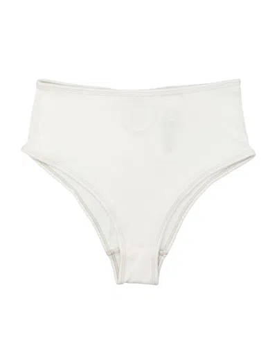 Diesel High-cut Ribbed Brief With Keyhole Detail In White