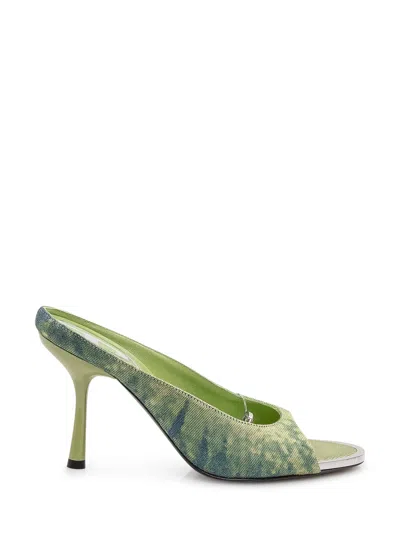 Diesel High-heel Pointed Toe Mini Shoes In Green