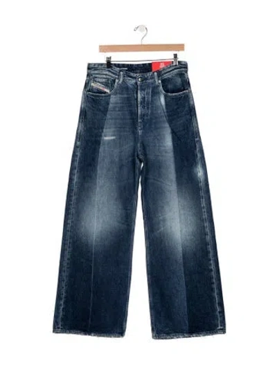 Pre-owned Diesel High-rise Wide Leg Jeans W/ Tags In Blue