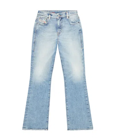 Diesel High-waisted Flared Jeans In Blue