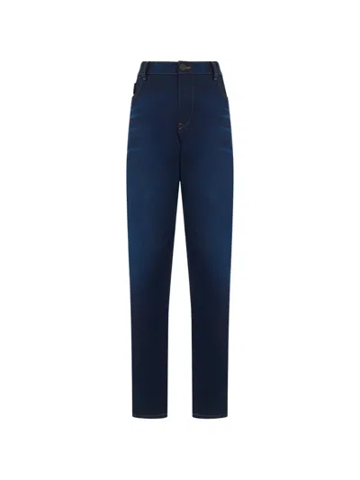 Diesel High-waisted Straight-leg Jeans In Blue