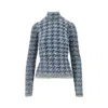 Diesel Knitwear Long Sleeve High Neck Denim Style In Blue