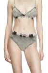 DIESEL HIPSTER BRIEFS IN DENIM-EFFECT JERSEY
