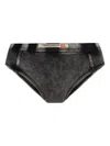 Diesel Hipster Briefs In Denim-effect Jersey In Black