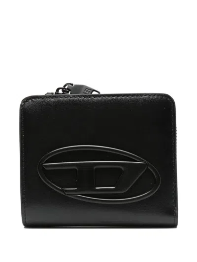 Diesel "holi -d" Bifold Zip Large Accessories In Black